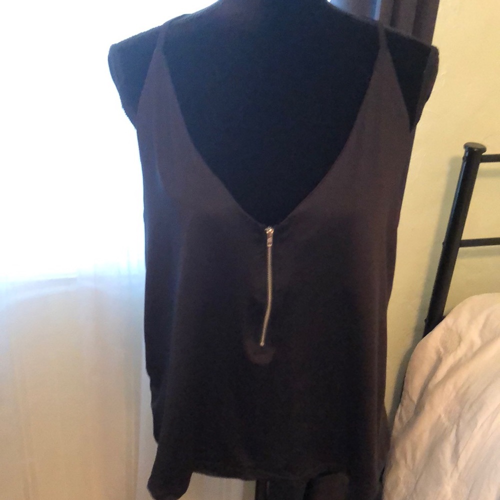 Deep V-neck and V-back Camisole, M